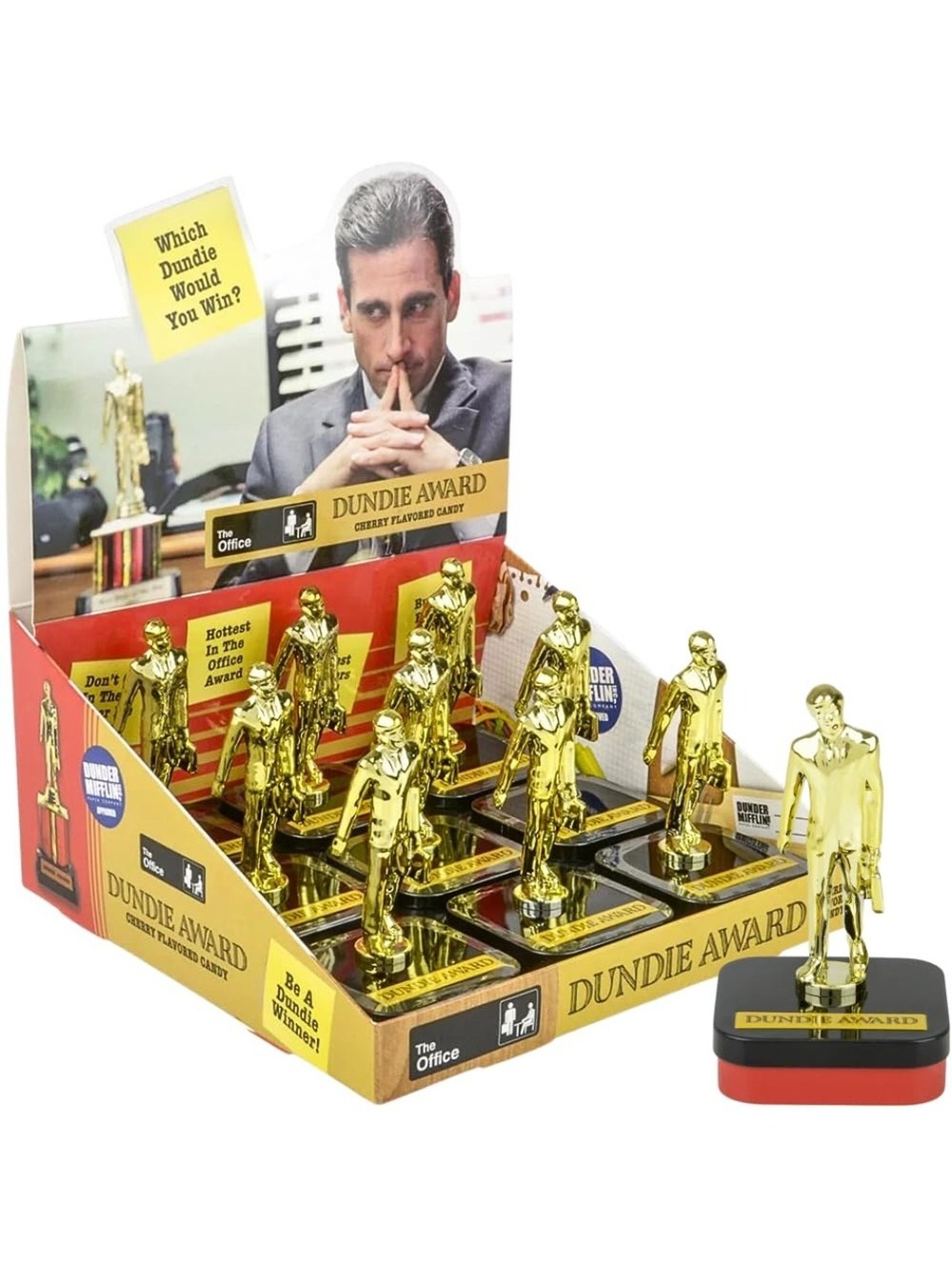 The Office Dundie Award Candy Tin PDQ 9Pk